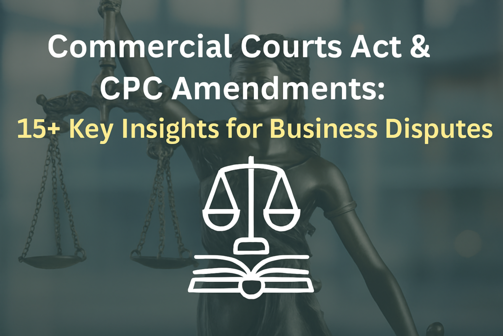 Commercial Courts Act & CPC Amendments explained in detail